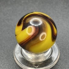 Christensen Swirl Marble Tri Color Christensen Marble Vintage Marbles 0.629  