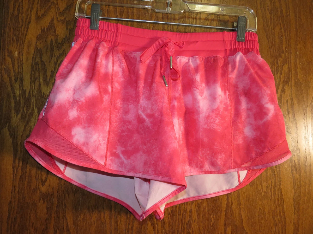 Lululemon pink tie store dye shorts