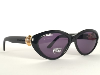 VINTAGE GIANFRANCO FERRE GFF 378 BLACK GOLD DETAILS MADE IN ITALY