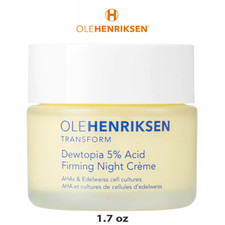 OLEHENRIKSEN Dewtopia 5 AHA Firming Night Cr me, Free Shipping, New  1.7 oz 