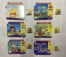 Leapfrog My First LeapPad Books and Cartridges - Disney Pooh Dora Bob Tad ABC's 