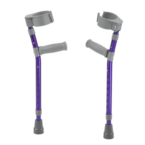 Universal Aluminum Crutches with Accessories | Drive Medical at  Gray Metal Crutches, Used Sturdy Assist display picture 1