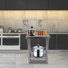 Stainless-Steel 60*30*85cm Commercial Kitchen Work Food Prep Table Heavy Duty