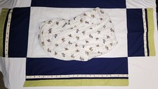 Lambs  Ivy Baby Aviator 2011 Crib Skirt Dust Ruffle  Fitted Sheet Drop 14"
