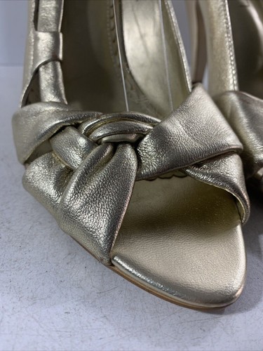 LIMITED COLLECTION Gold Peep-toe court shoes. Uk5.5 - Picture 3 of 14