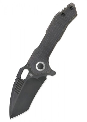 Kizer Knives Taschenmesser Mini Paragon, Micarta, schwarze Klinge - Folder
