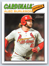2026 Topps Heritage #165 Alec Burleson St. Louis Cardinals Baseball Card