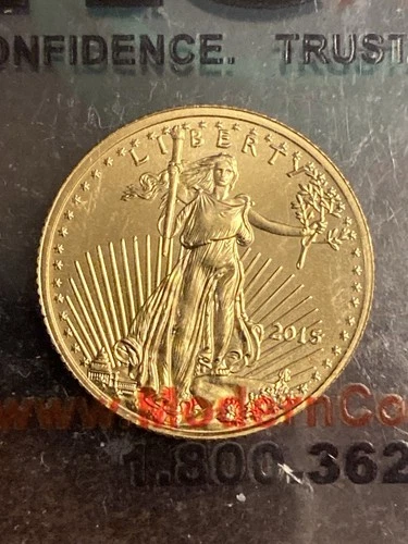 2015 1/10th Ounce Gold American Eagle BU