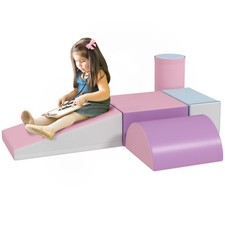 HOMCOM Set Costruzioni Morbide per Bambini con 5 Blocchi Multicolore