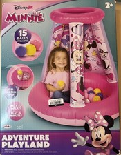 Disney Minnie Mouse Inflatable Playland Ball Pit Portable Toddler With 15 Balls