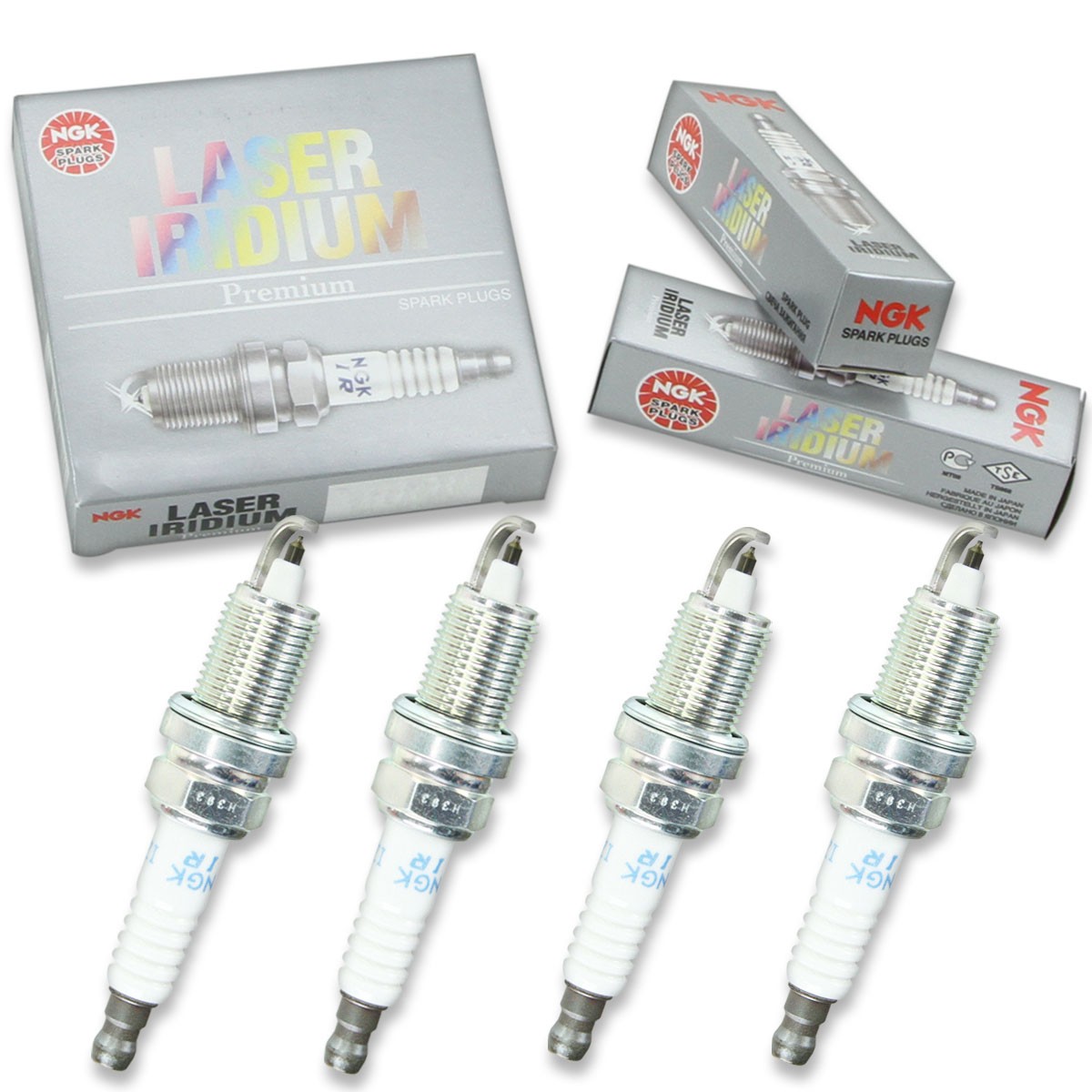 4pcs 2007 Evinrude E250DCZSUA NGK Laser Iridium Spark Plugs 250 HP Kit Set cy