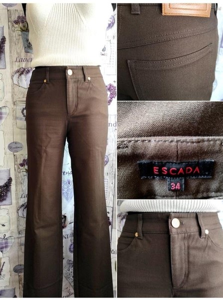 Women Escada Jeans Brown 26 / S