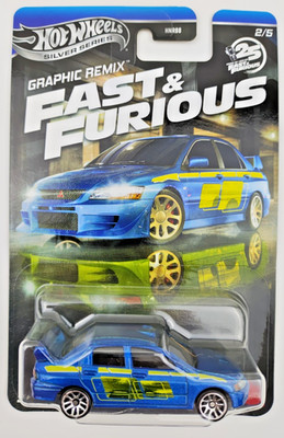 Hot Wheels Mitsubishi Lancer Evo 7 Fast And Furious Graphic Remix 3/5  NEU & OVP