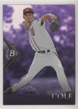 2014 Bowman Platinum Chrome Prospects Retail Purple Refractor AJ Cole 7at