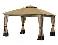 Replacement Cover Compatible with SUNJOY Crestfield 11X13 Gazebo Models Beige