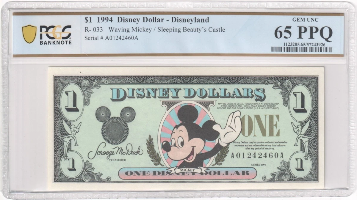 Preços baixos em Mickey Mouse dólares da Disney (1968 até o