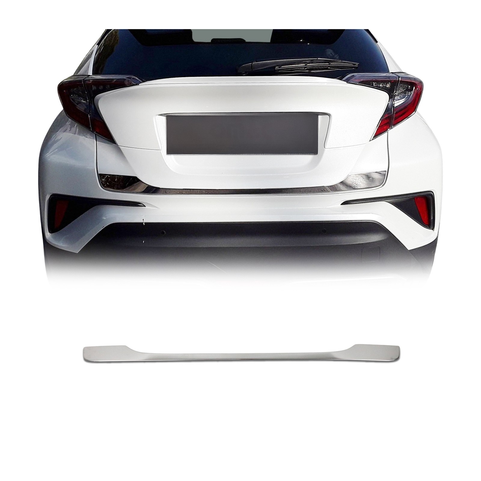 Protection de hayon Toyota C-HR 2016-2021 contre les rayures en acier inox robuste