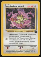 Team Rocket's Meowth 18 Promo Wizards Black Star Promos Pokemon English HP/DMG on eBay