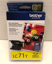 Brother LC71Y Genuine Yellow Ink Cartridge Standard Yield EXP: 11/2025 - NEW