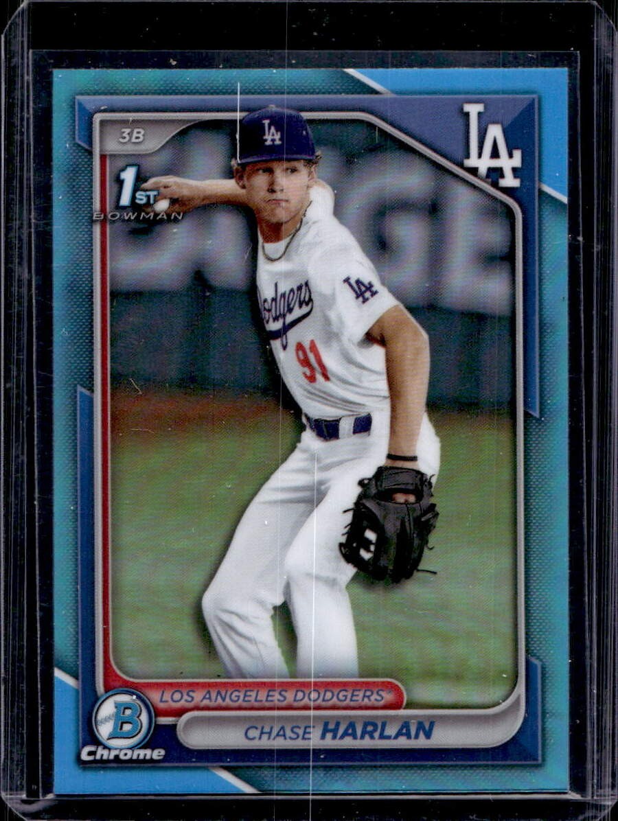 Chase Harlan 2024 Bowman Draft Chrome #BDC-96 Sky Blue Refractor