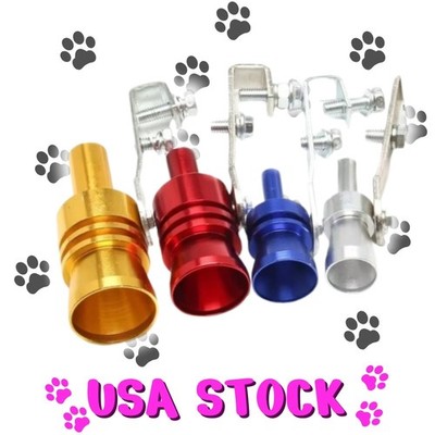2pcs Exhaust Pipe Turbo Sound Whistle Muffler Noise Maker S-XL