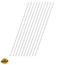 1mm x 300mm 304 Stainless Steel Round Rod, Metal Solid Shaft Rods Lathe Bar S...