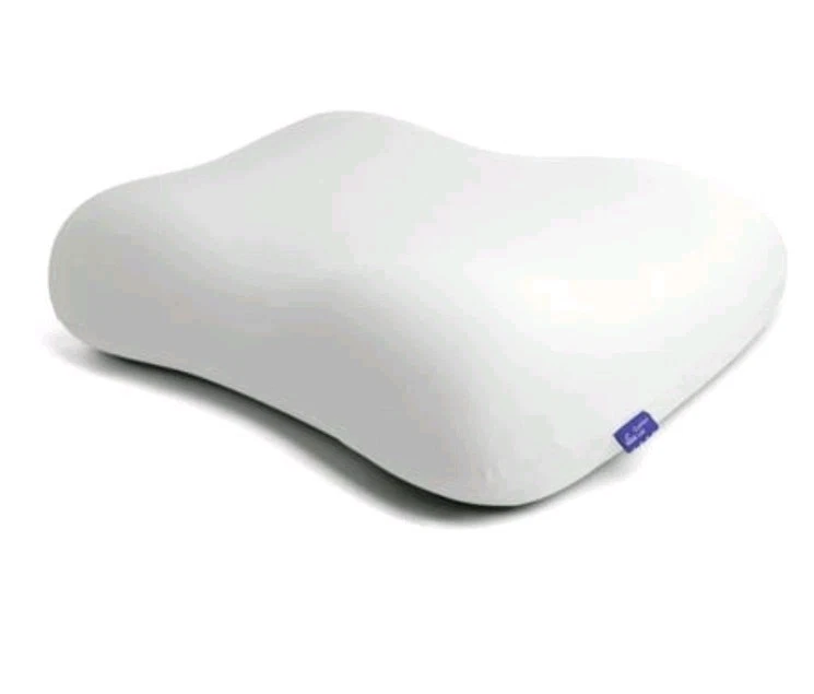 Cushion Lab Deep Sleep Pillow, Ergonomic Contour Design for Side/Back Calm Grey