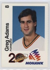 1989-90 Mohawk Oil Vancouver Cannucks Panels Singles Greg Adams 0q3