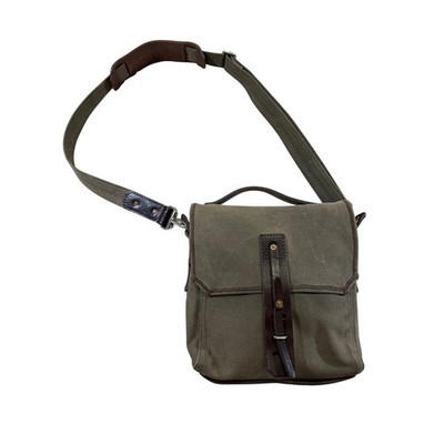 Saddleback Leather Mountainback Waxed Canvas Satchel Crossbody Bag Discontinued