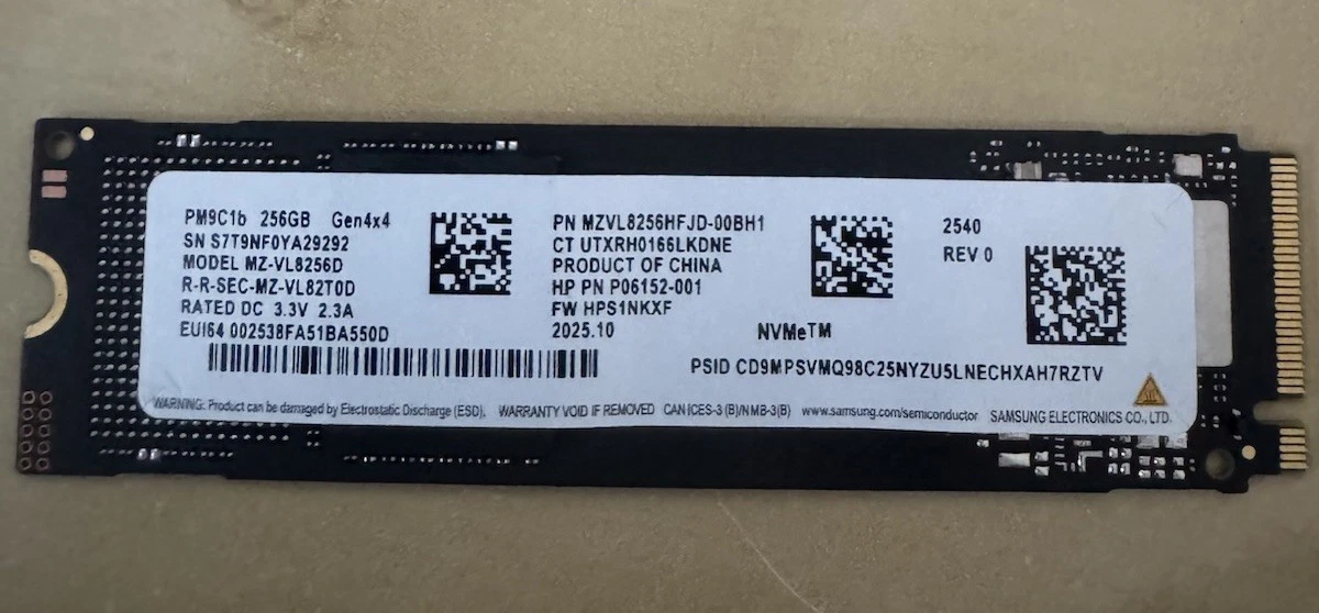 25+ Samsung M.2 Interface 256 GB Solid State Drives for sale