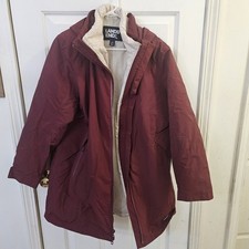 LANDS' END WOMENS SQUALL PARKA SZ L/P 14-16 