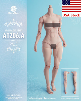 Worldbox AT206A 1/6 Pale Female Muscle Super Flexible Body 12''Action Figure