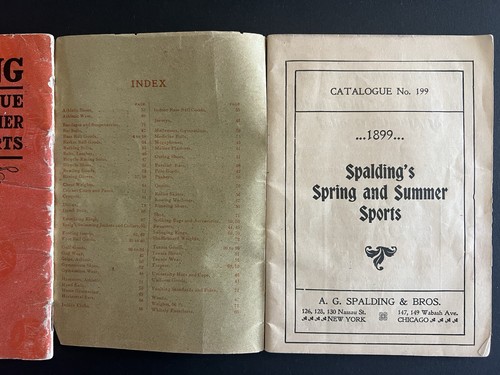2 Antique (1899 & 1908) A.G. Spalding & Bros. Spring & Summer Sports Catalogues - Picture 14 of 23