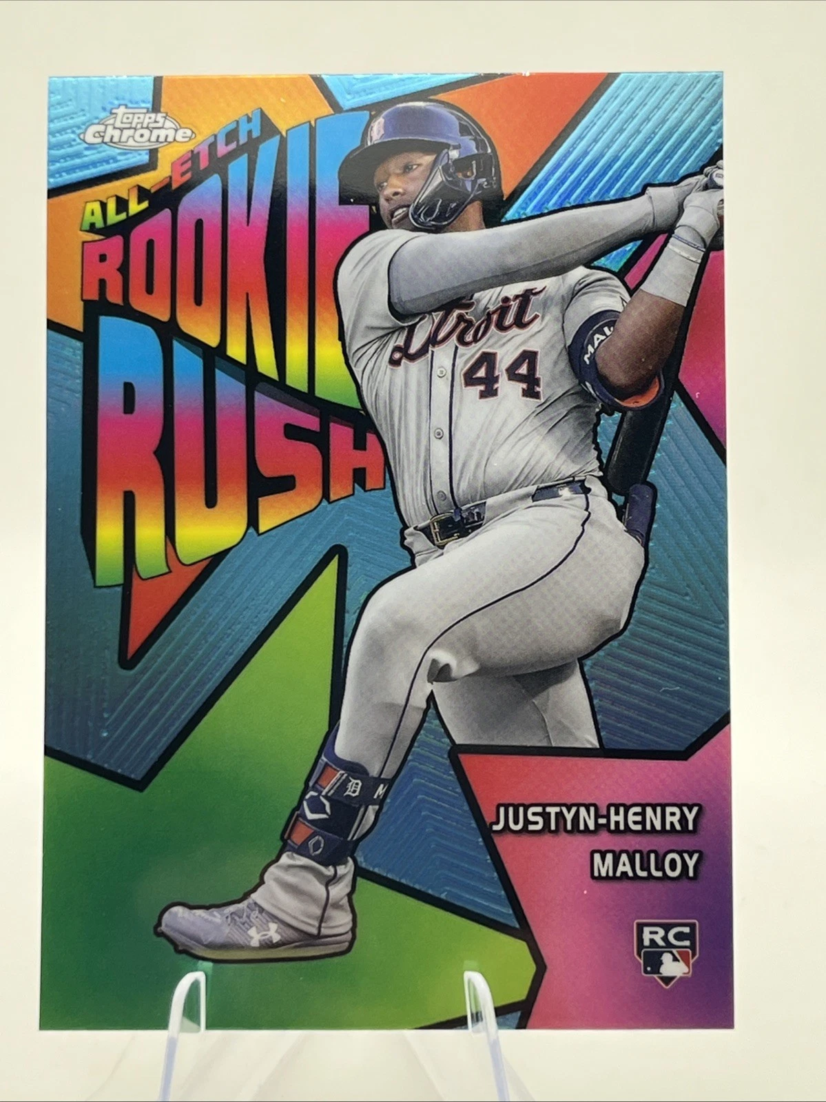 2025 Topps Chrome Justyn-Henry Malloy All-Etch Rookie Rush RC #CERR-19 Tigers