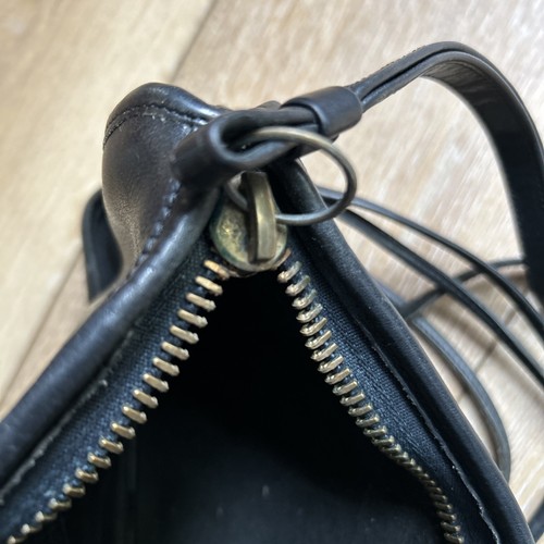 Vintage COACH Black Leather Purse Crossbody Shoulder Bag 3805 - Picture 10 of 14