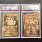 SEQUENTIAL PSA 9 SET Celebrations UPC Charizard 4 & Pikachu 58 Gold Metal Promo