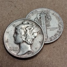 [Lot of 2] Mercury Dimes 1916-1945 90% Silver