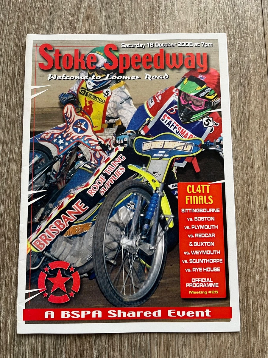 Insigne épingle émaillé Vintage Speedway Stoke The Potters Années 80