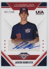 2020 Panini USA Baseball Stars & Stripes 11/169 Jackson Baumeister Auto p8v