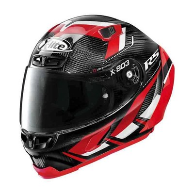 X-LITE X-803 ULTRA CARBON RS MOTORMASTER SCHWARZ ROT FULLFACE MOTORRADHELM