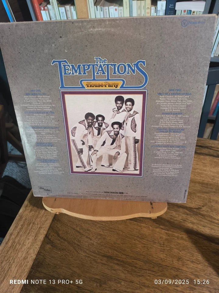 THE TEMPTATIONS "HOUSE PARTY" - LP ORIGINAL FRANCE (1975)- - Photo 2/4