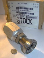 PARKER USED 21530-16-16 HYD 1" HOSE CONN X 1" PORT FLANGE SAE61 REUSABLE NOSKIVE
