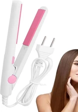 Hair Straightener and Curler 2 in 1, Portable Curling Iron Straightener Mini