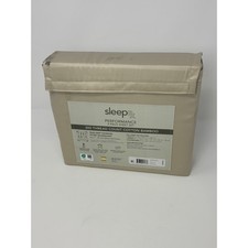 SleepRx Performance 4 Piece Sheet Set Oatmeal Tan Cotton Bamboo Full Set