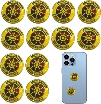 Quantum Anti Radiation Shield 5G EMF Protection - Phones Laptops - 12 Stickers