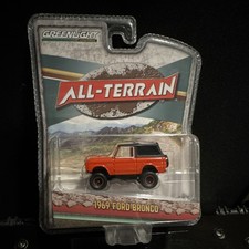 Greenlight 1:64 Diecast Ford Bronco Red Black All-Terrain Limited Edition 1969
