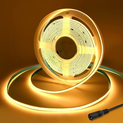 DC 1m 12V COB LED Streifen,3000k Warmweiss,ip20 Nicht wasserdicht 320LEDs LED