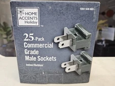 Home Accents Holiday - Christmas Light  25 -Pack Commercial Grade Male Sockets