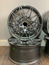 BMW 3 Series E90 E91 E92 x4 19" 666M Style Alloy Wheels 5x120 8.5/9.5J Gunmetal