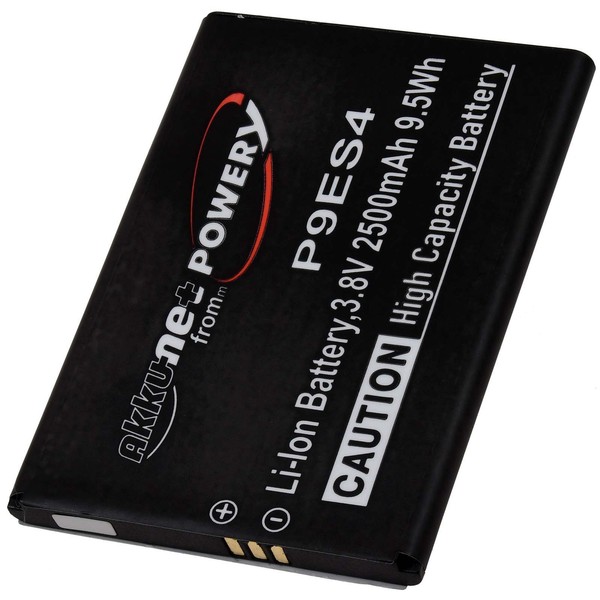 Akku Kompatibel Mit Emporia Typ AK-S3M-BC 3,8V 2500Mah/9,5Wh Li-Polymer Schwarz-image